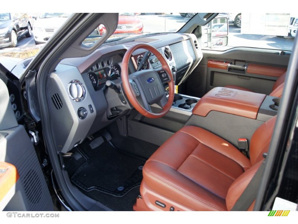 Chaparral Leather Interior 2012 Ford F350 Super Duty King Ranch Crew Cab 4x4 Photo #56178662