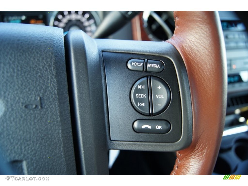 2012 Ford F350 Super Duty King Ranch Crew Cab 4x4 Controls Photo #56178702