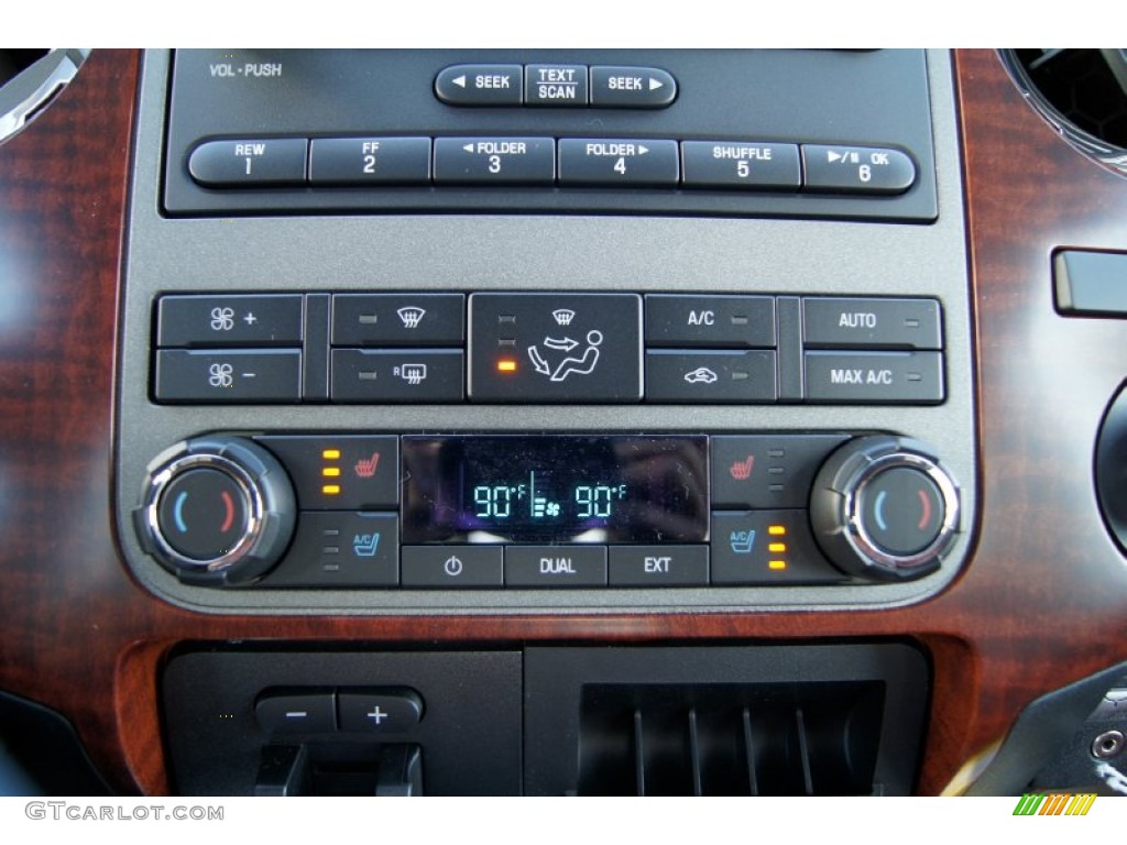 2012 Ford F350 Super Duty King Ranch Crew Cab 4x4 Controls Photo #56178734