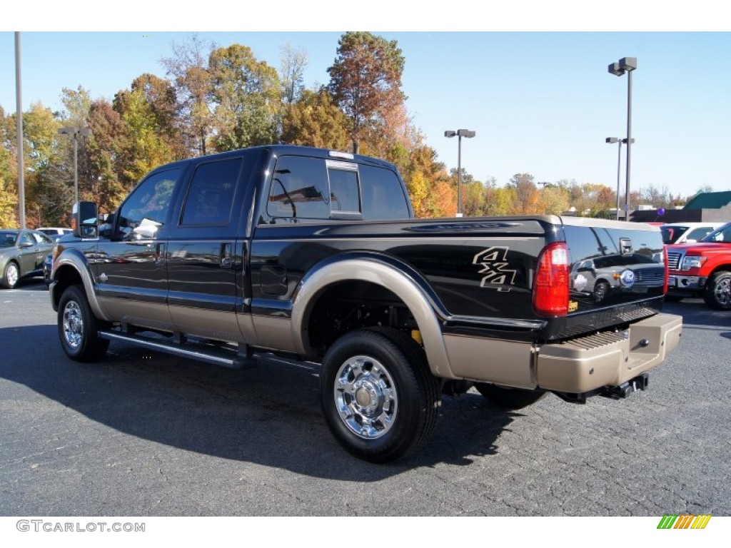 2012 F350 Super Duty King Ranch Crew Cab 4x4 - Black / Chaparral Leather photo #46