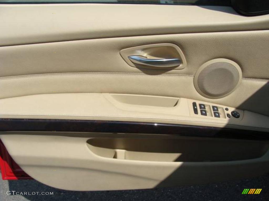 2007 3 Series 328xi Sedan - Crimson Red / Beige photo #9