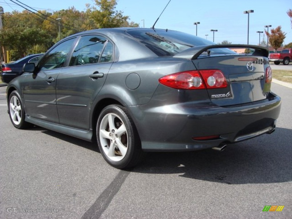 2005 MAZDA6 i Sport Hatchback - Steel Gray Metallic / Gray photo #4