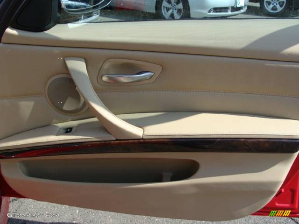 2007 3 Series 328xi Sedan - Crimson Red / Beige photo #21