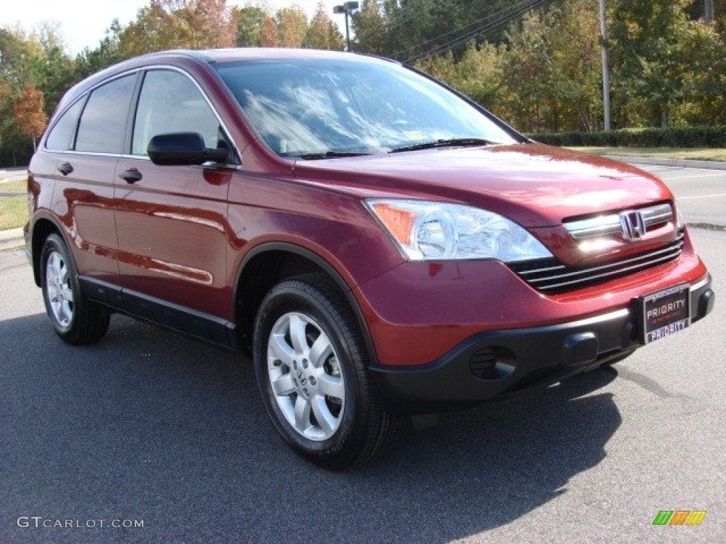 2008 CR-V EX - Tango Red Pearl / Gray photo #8