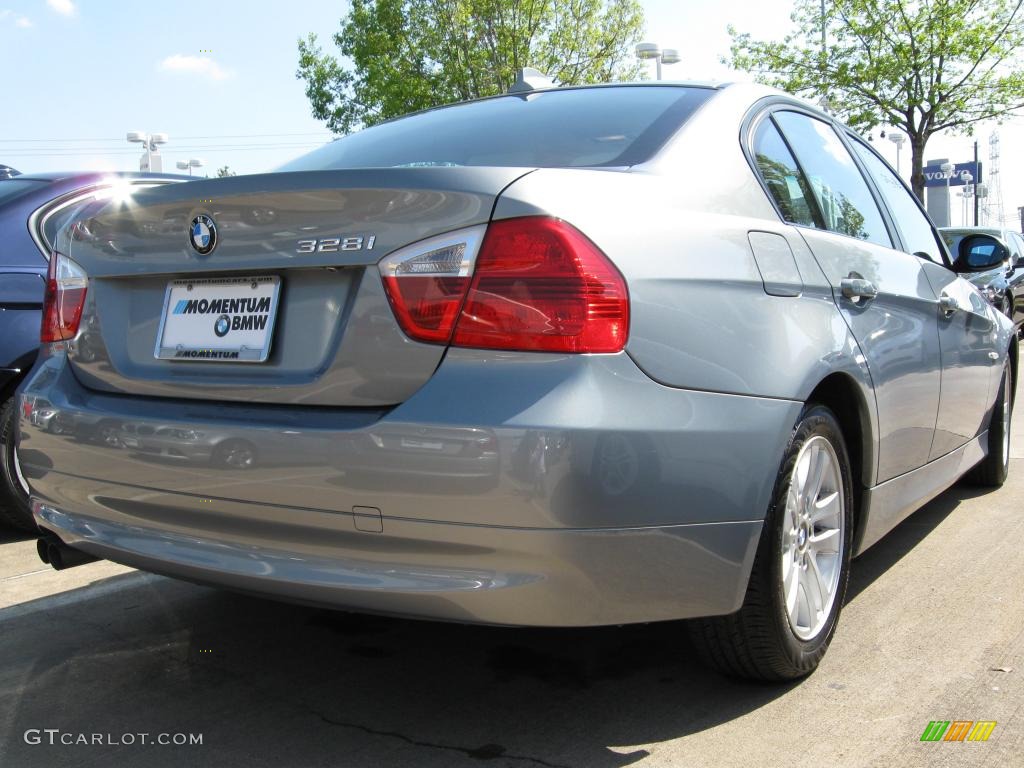 2007 3 Series 328i Sedan - Space Gray Metallic / Beige photo #2