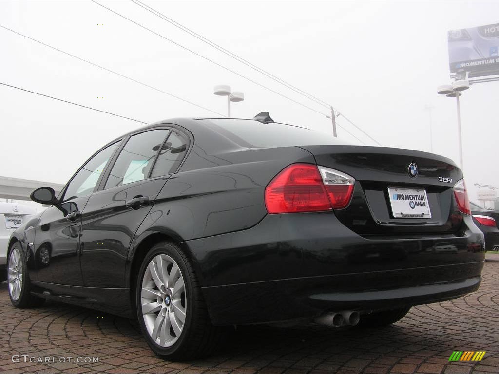 2007 3 Series 328i Sedan - Deep Green Metallic / Beige photo #3