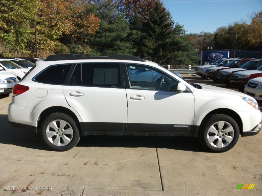 2011 Outback 2.5i Premium Wagon - Satin White Pearl / Warm Ivory photo #4