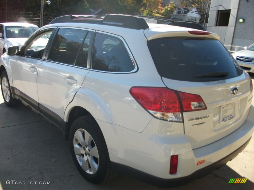 2011 Outback 2.5i Premium Wagon - Satin White Pearl / Warm Ivory photo #7