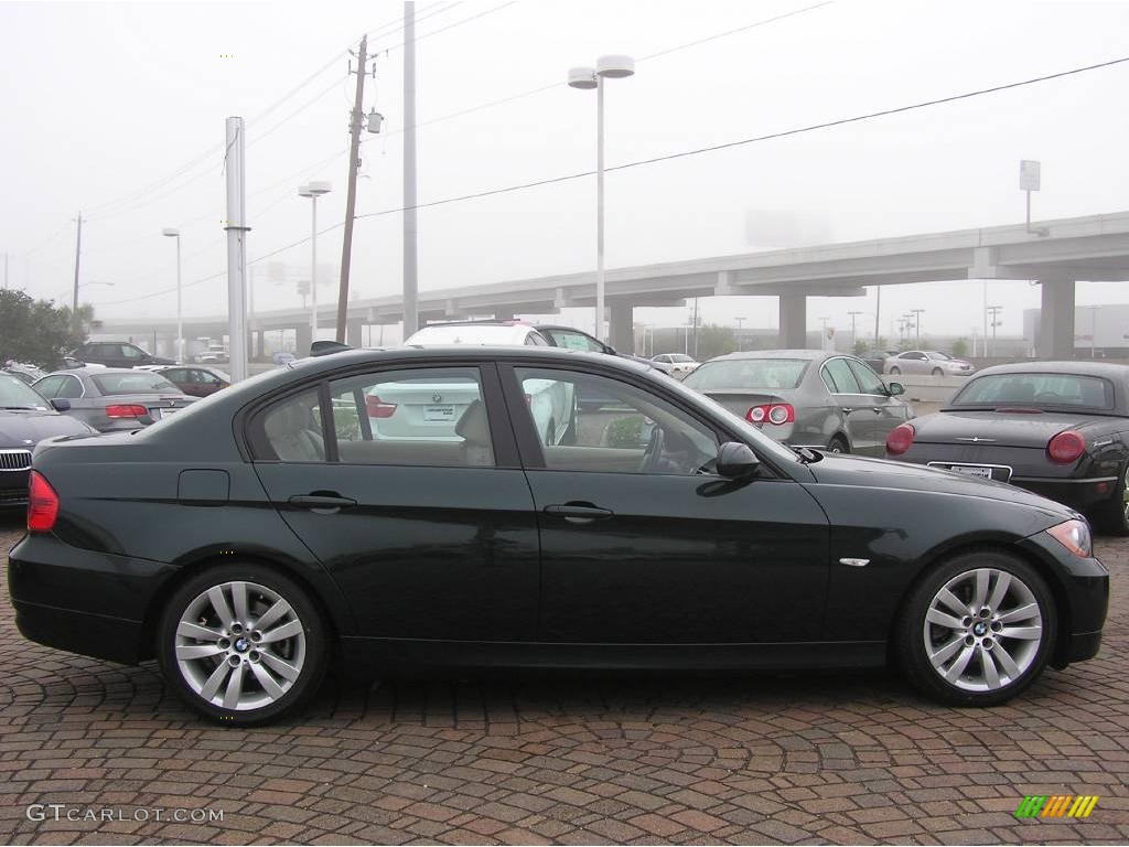 2007 3 Series 328i Sedan - Deep Green Metallic / Beige photo #14