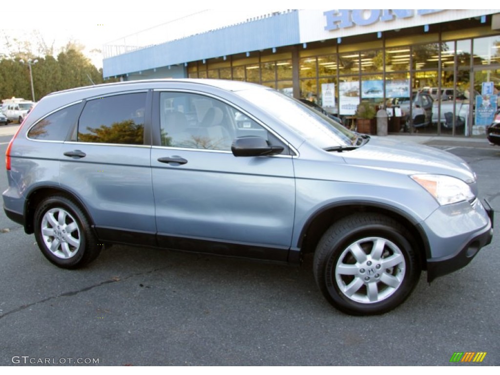 2008 CR-V EX - Glacier Blue Metallic / Gray photo #4