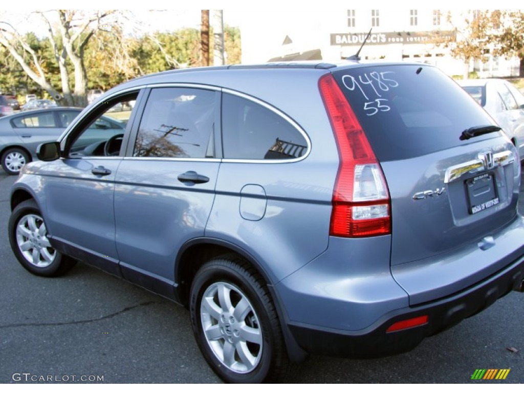 2008 CR-V EX - Glacier Blue Metallic / Gray photo #9