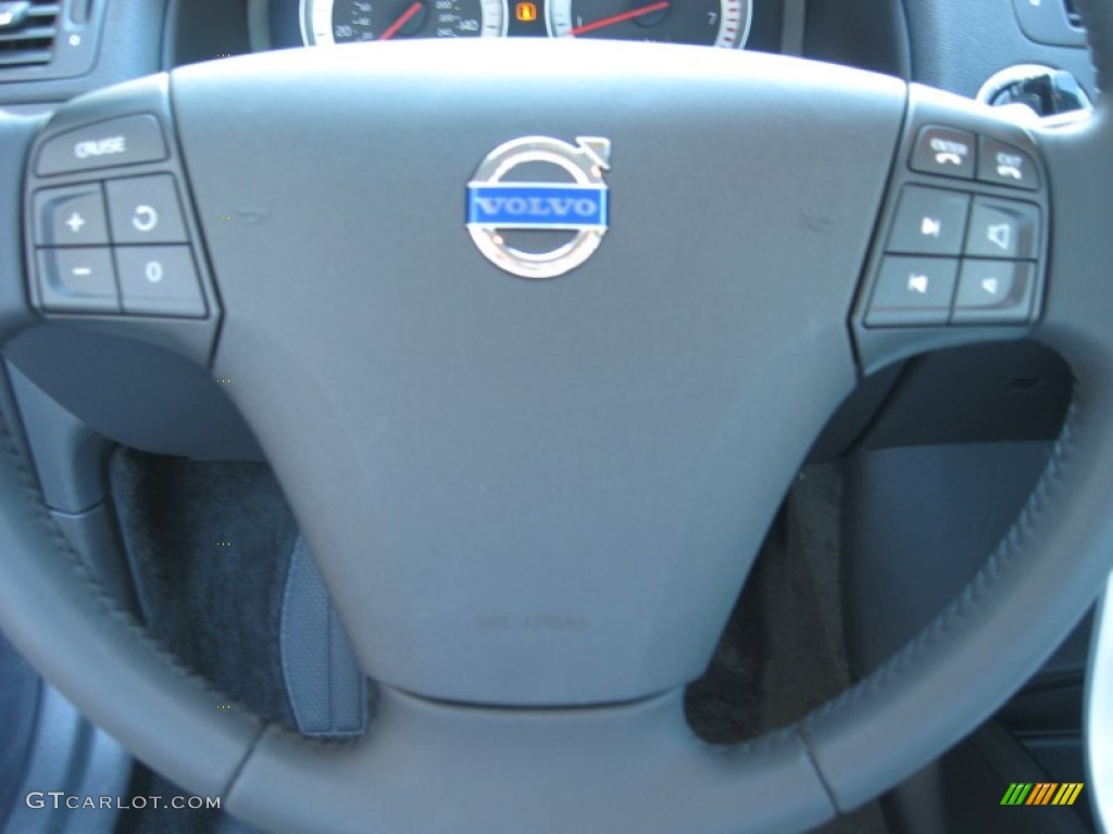 2012 Volvo C70 T5 Calcite/Off Black Steering Wheel Photo #56183084