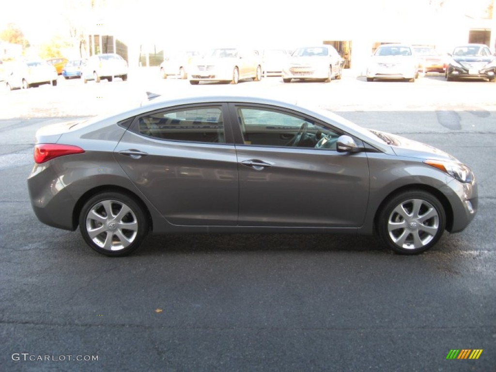 2012 Elantra Limited - Harbor Gray Metallic / Gray photo #5