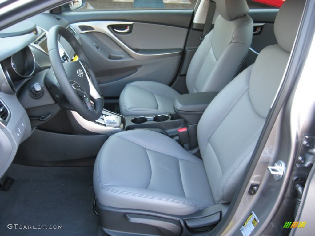 Gray Interior 2012 Hyundai Elantra Limited Photo #56183345