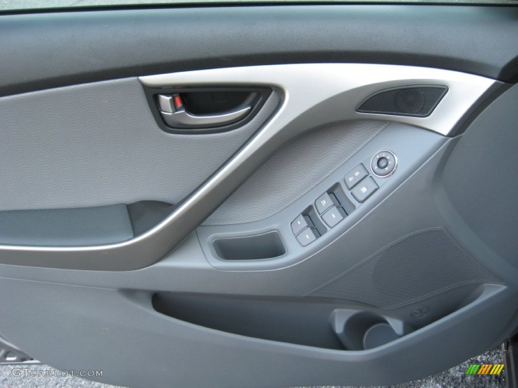2012 Elantra Limited - Harbor Gray Metallic / Gray photo #15