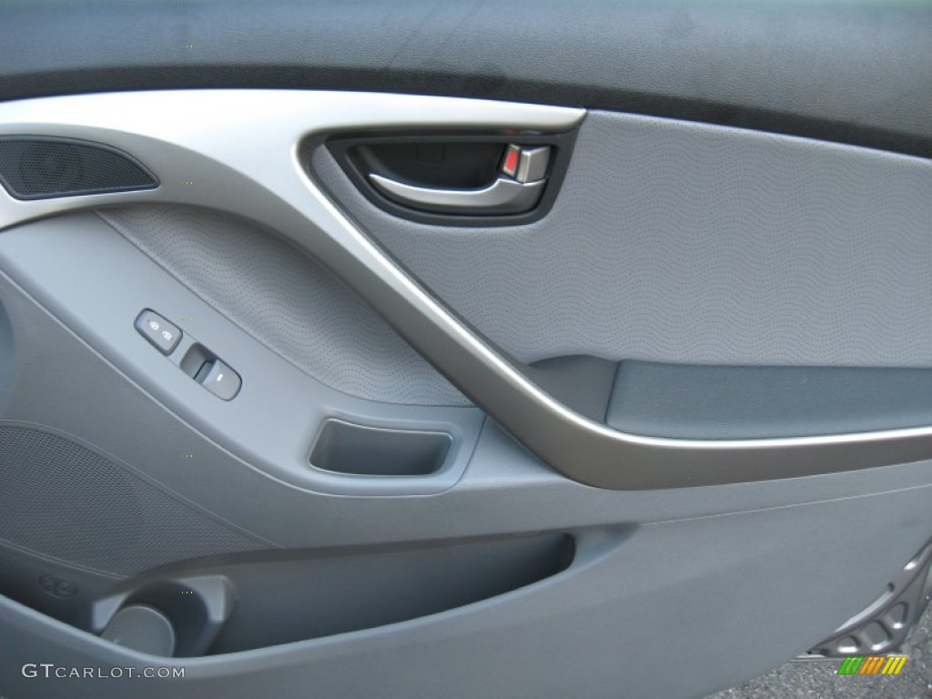 2012 Elantra Limited - Harbor Gray Metallic / Gray photo #21