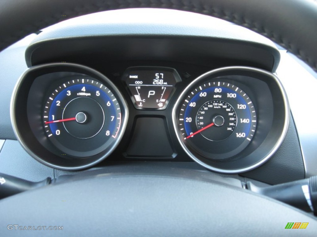2012 Hyundai Elantra Limited Gauges Photo #56183435