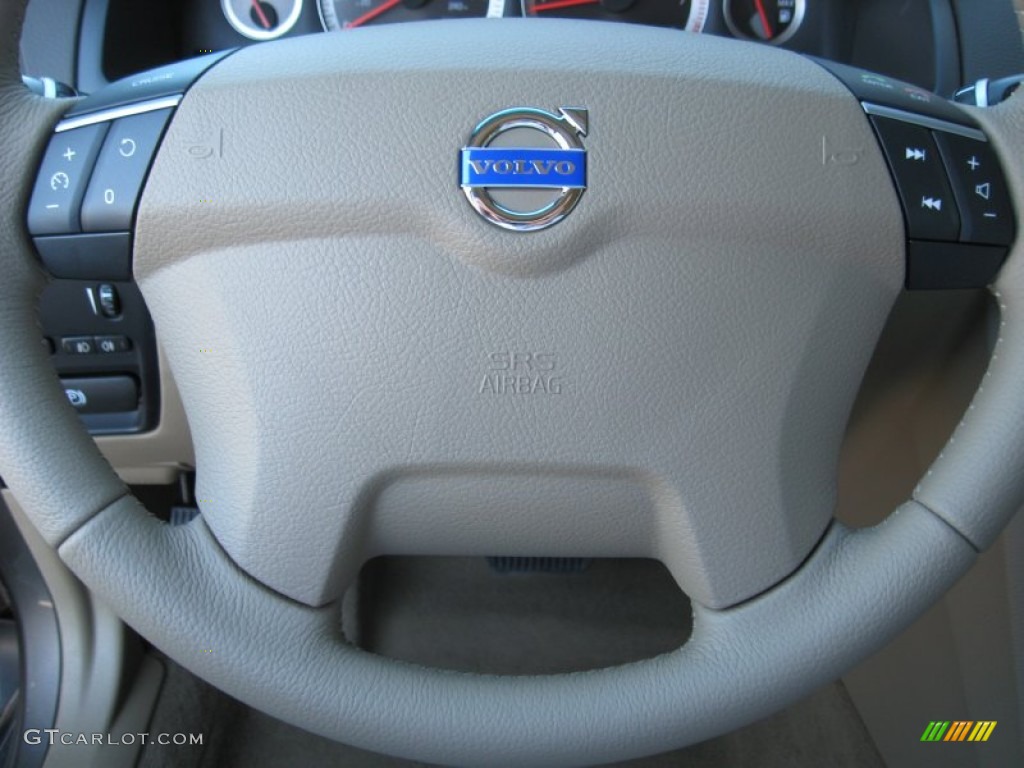 2012 Volvo XC90 3.2 AWD Beige Steering Wheel Photo #56183962