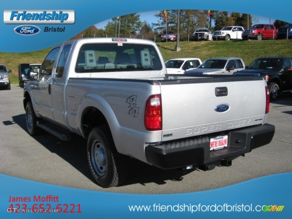 2012 F250 Super Duty XL SuperCab 4x4 - Ingot Silver Metallic / Steel photo #8