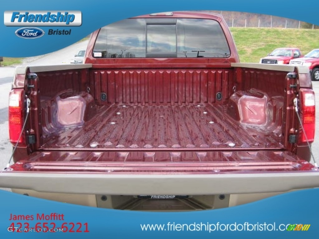 2012 F350 Super Duty King Ranch Crew Cab 4x4 - Autumn Red / Chaparral Leather photo #10
