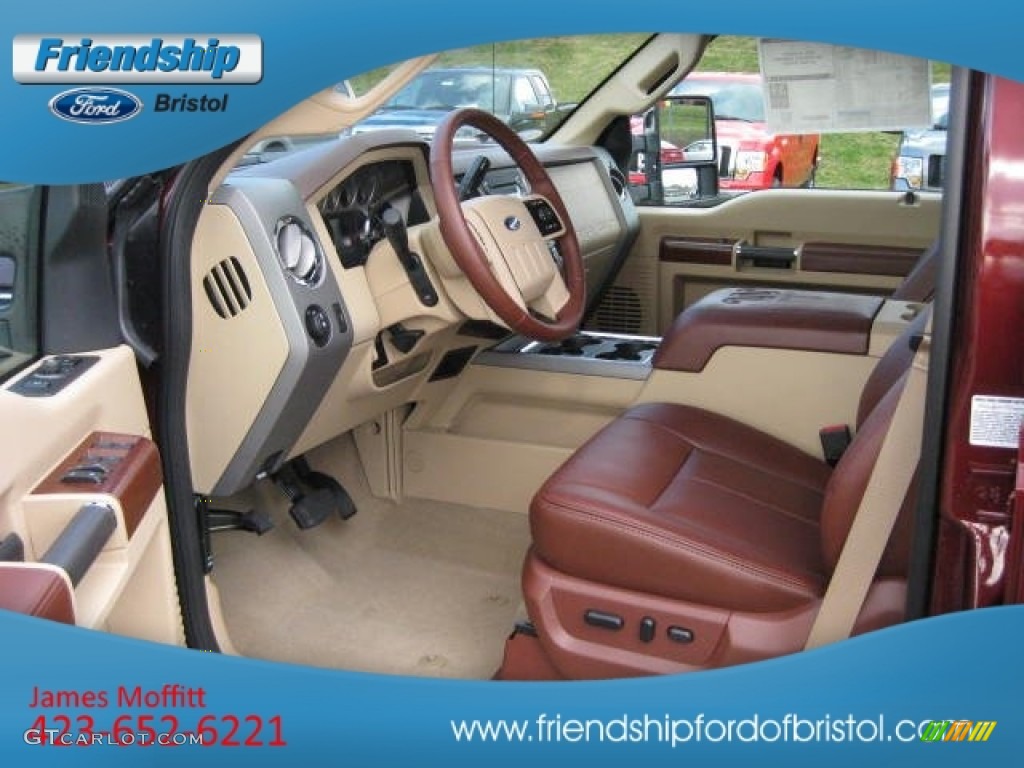 2012 F350 Super Duty King Ranch Crew Cab 4x4 - Autumn Red / Chaparral Leather photo #12