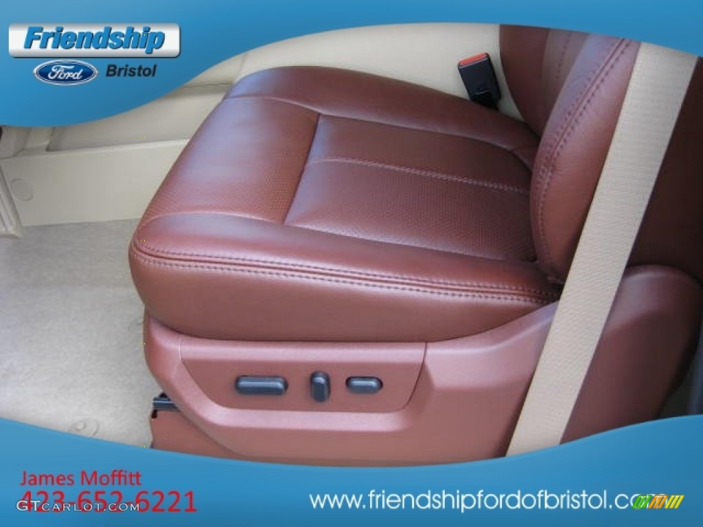 2012 F350 Super Duty King Ranch Crew Cab 4x4 - Autumn Red / Chaparral Leather photo #13