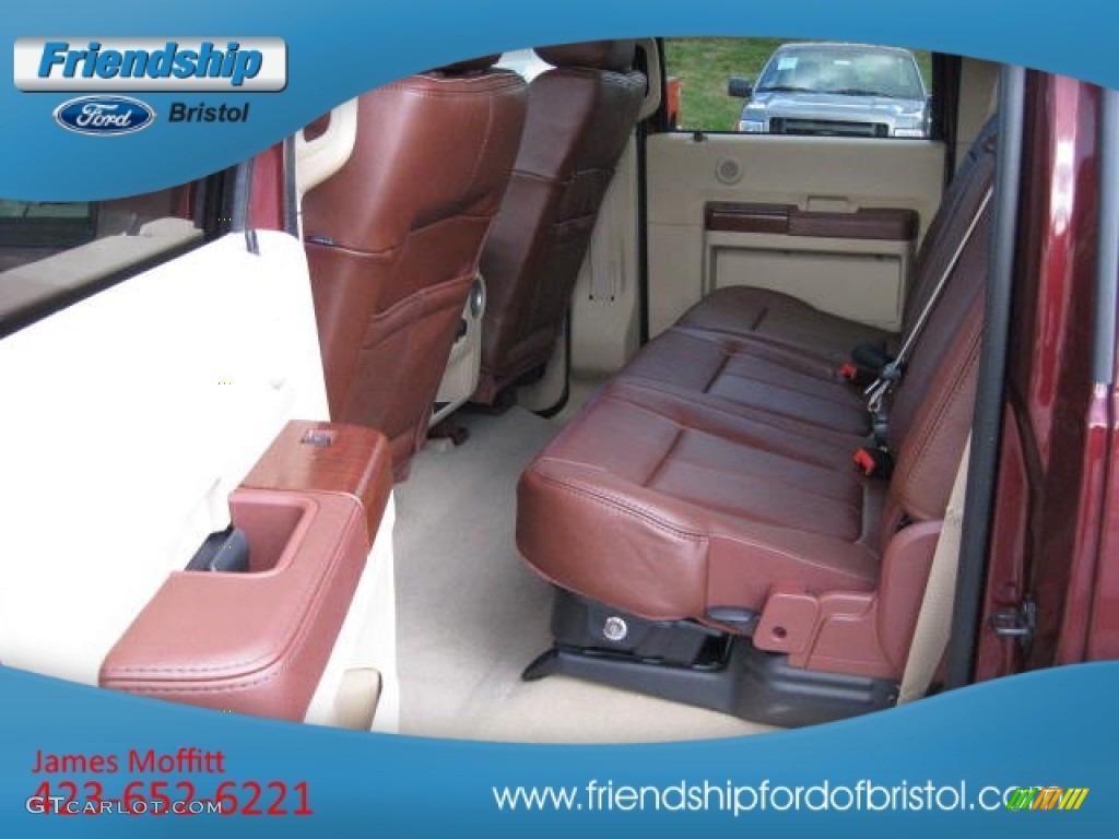 2012 F350 Super Duty King Ranch Crew Cab 4x4 - Autumn Red / Chaparral Leather photo #15