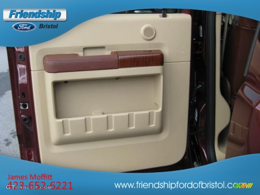 2012 F350 Super Duty King Ranch Crew Cab 4x4 - Autumn Red / Chaparral Leather photo #17