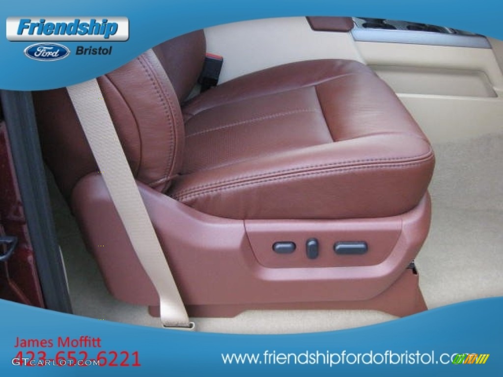 2012 F350 Super Duty King Ranch Crew Cab 4x4 - Autumn Red / Chaparral Leather photo #19