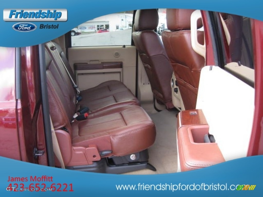 2012 F350 Super Duty King Ranch Crew Cab 4x4 - Autumn Red / Chaparral Leather photo #21