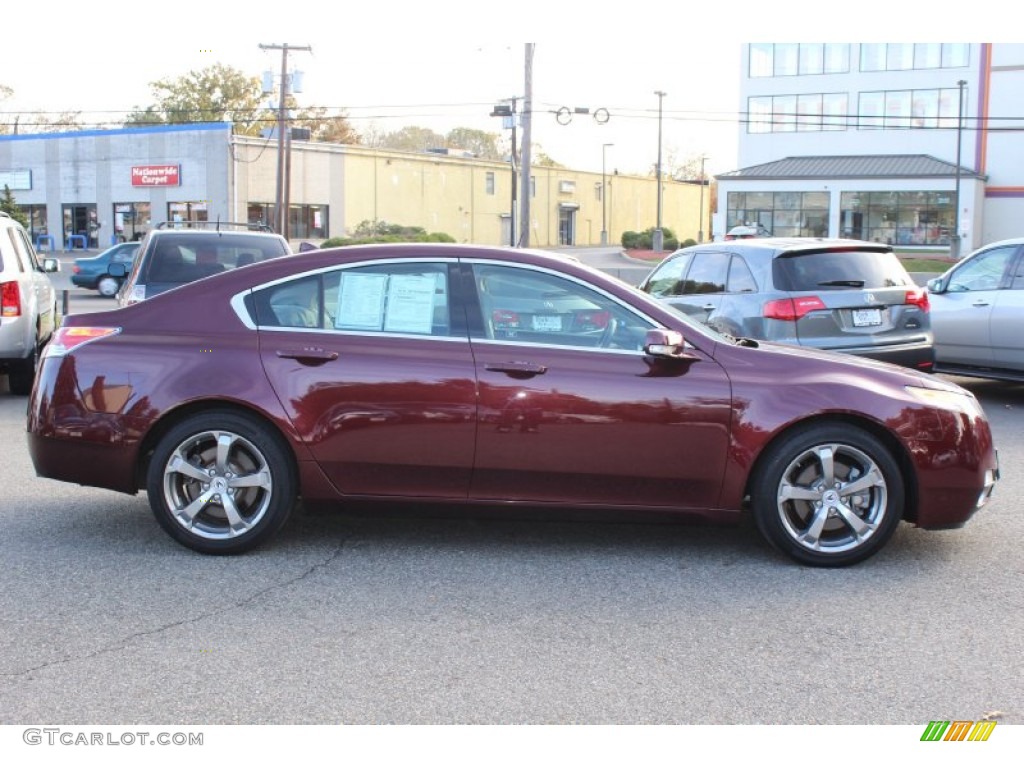 2009 TL 3.7 SH-AWD - Basque Red Pearl / Taupe/Ebony photo #2