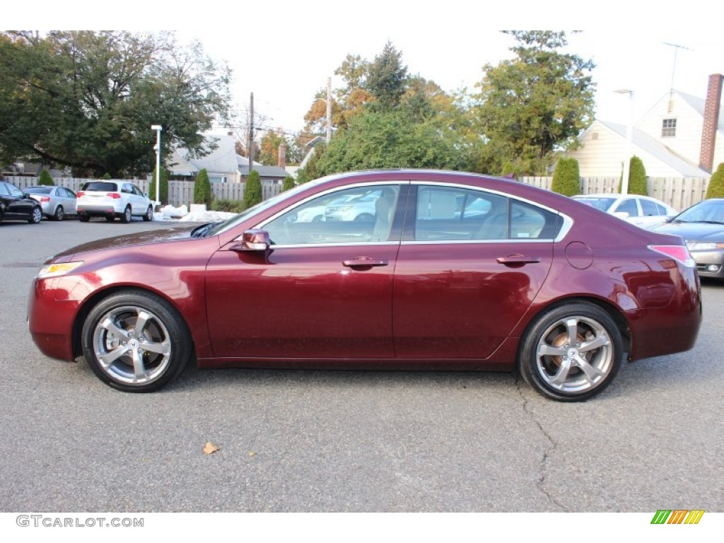 Basque Red Pearl 2009 Acura TL 3.7 SH-AWD Exterior Photo #56184596