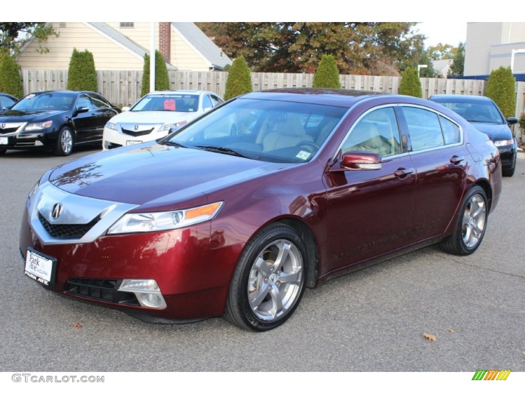 2009 TL 3.7 SH-AWD - Basque Red Pearl / Taupe/Ebony photo #7