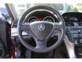 2009 Acura TL Taupe/Ebony Interior Steering Wheel Photo
