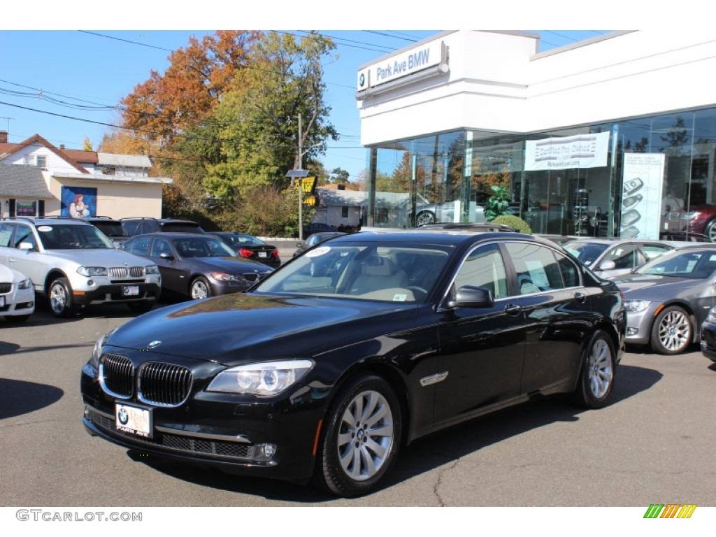 2010 7 Series 750Li xDrive Sedan - Black Sapphire Metallic / Oyster Nappa Leather photo #1