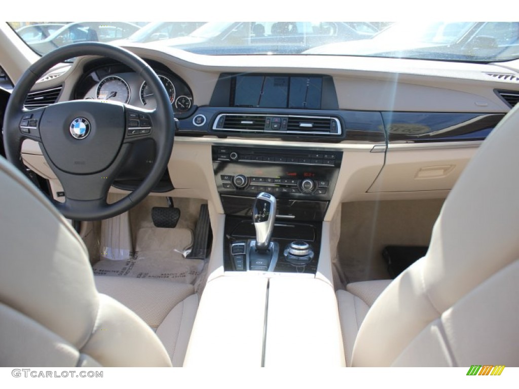 2010 BMW 7 Series 750Li xDrive Sedan Oyster Nappa Leather Dashboard Photo #56185085
