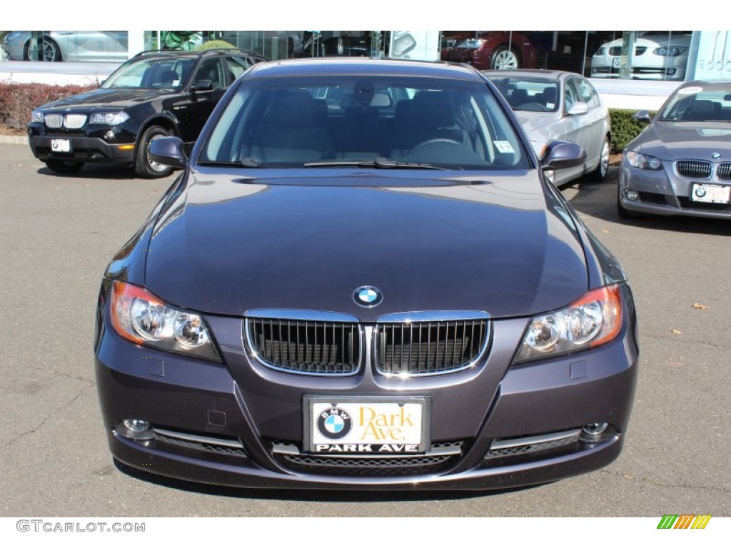 2008 3 Series 328xi Sedan - Sparkling Graphite Metallic / Black photo #2