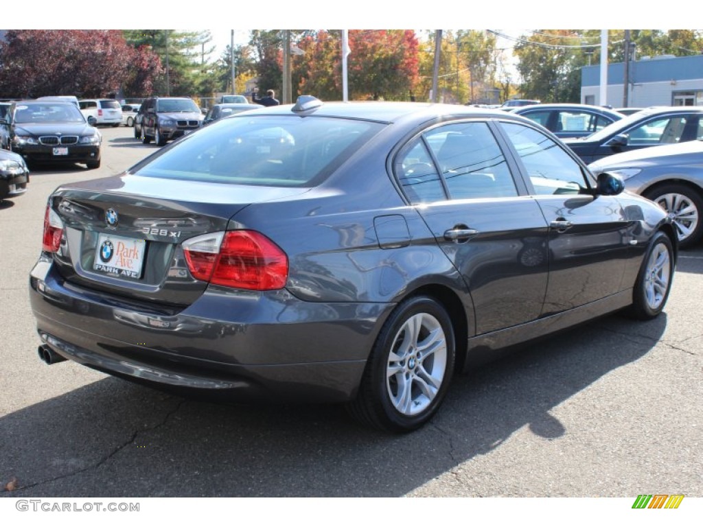 2008 3 Series 328xi Sedan - Sparkling Graphite Metallic / Black photo #5