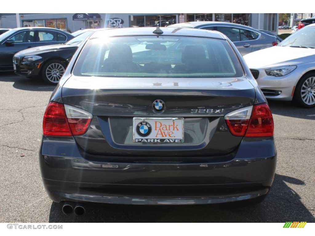 2008 3 Series 328xi Sedan - Sparkling Graphite Metallic / Black photo #6