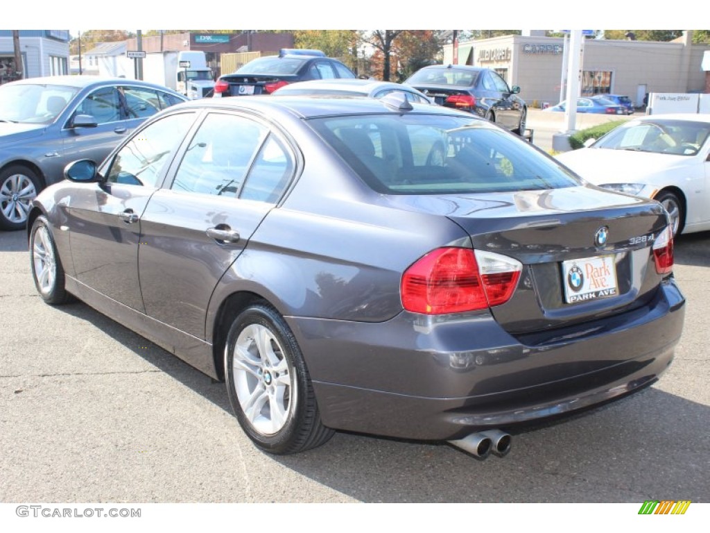 2008 3 Series 328xi Sedan - Sparkling Graphite Metallic / Black photo #7