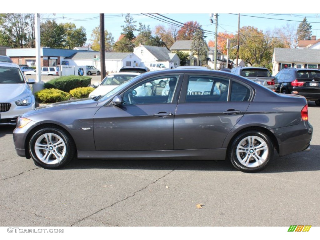 2008 3 Series 328xi Sedan - Sparkling Graphite Metallic / Black photo #8