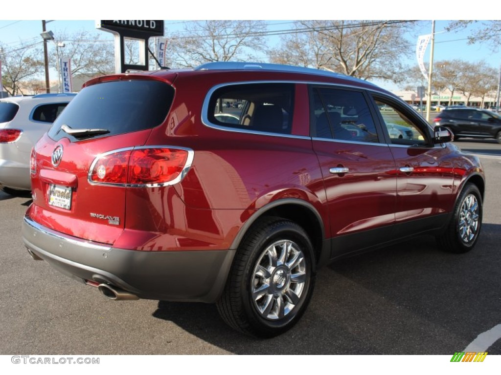 2011 Enclave CXL AWD - Red Jewel Tintcoat / Cashmere/Cocoa photo #6