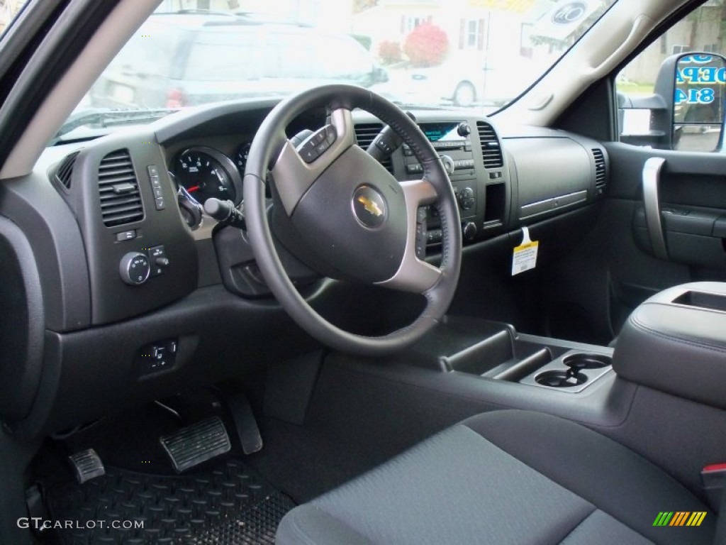2011 Chevrolet Silverado 3500HD LT Extended Cab 4x4 Dually Ebony Dashboard Photo #56186240