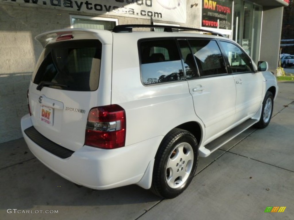 2004 Highlander Limited V6 4WD - Super White / Ivory photo #2