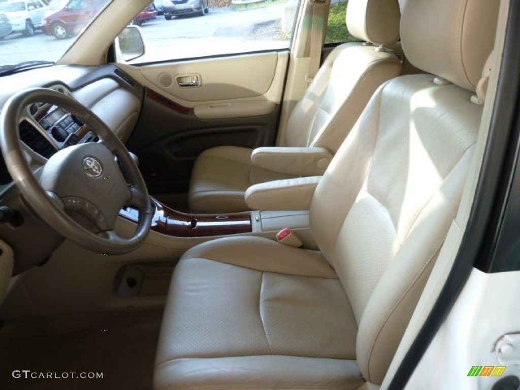 2004 Highlander Limited V6 4WD - Super White / Ivory photo #8