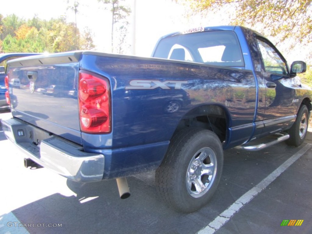 2008 Ram 1500 SXT Regular Cab - Electric Blue Pearl / Medium Slate Gray photo #3