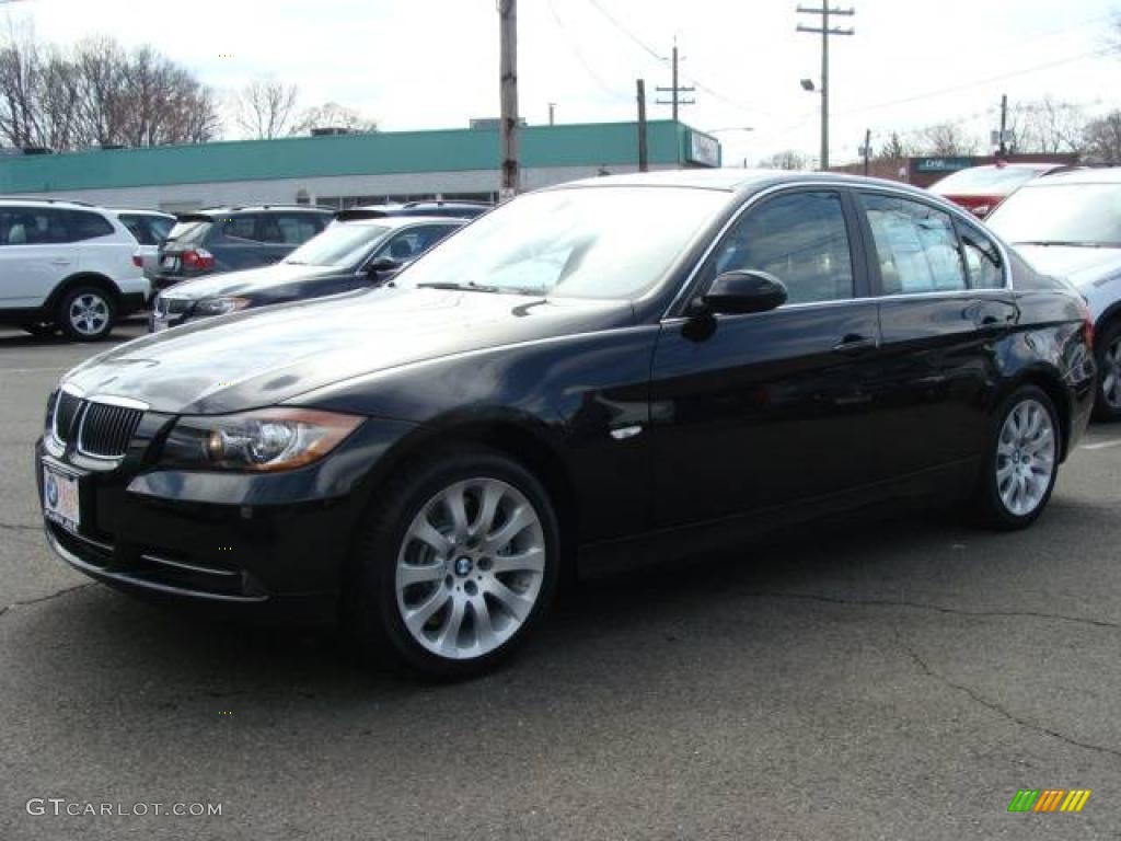 2008 3 Series 335i Sedan - Jet Black / Beige photo #4