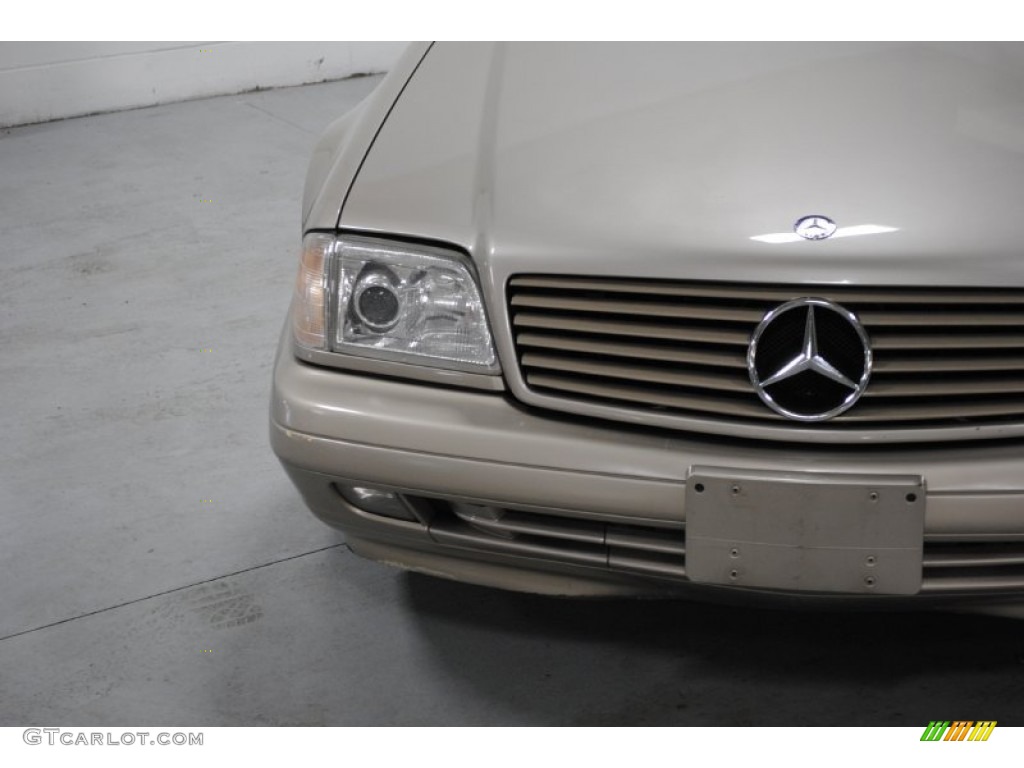 1998 SL 500 Roadster - Smoke Silver Metallic / Beige photo #3