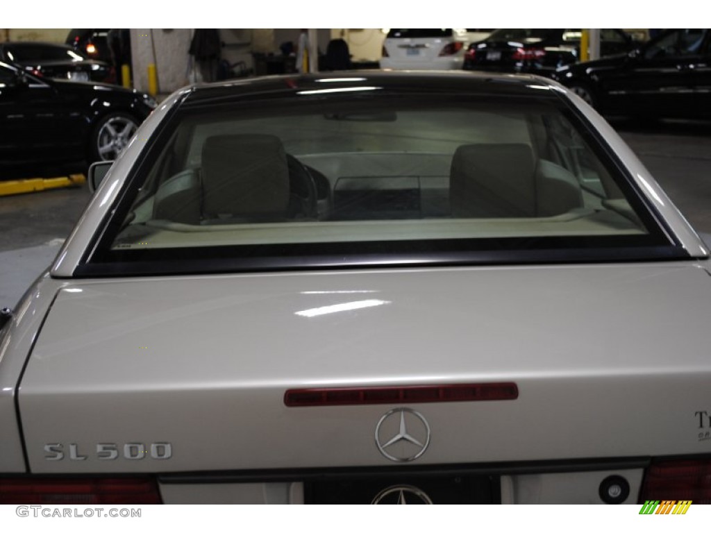 1998 SL 500 Roadster - Smoke Silver Metallic / Beige photo #13