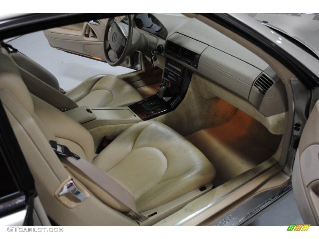 Beige Interior 1998 Mercedes-Benz SL 500 Roadster Photo #56190332